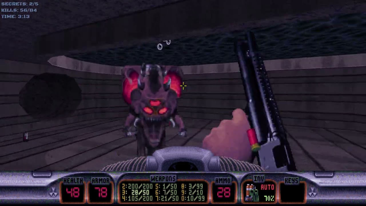 Duke Nukem 3D (20th Anniversary World Tour) - E5L8: Prima Arena (Secret Level) [All Secrets]