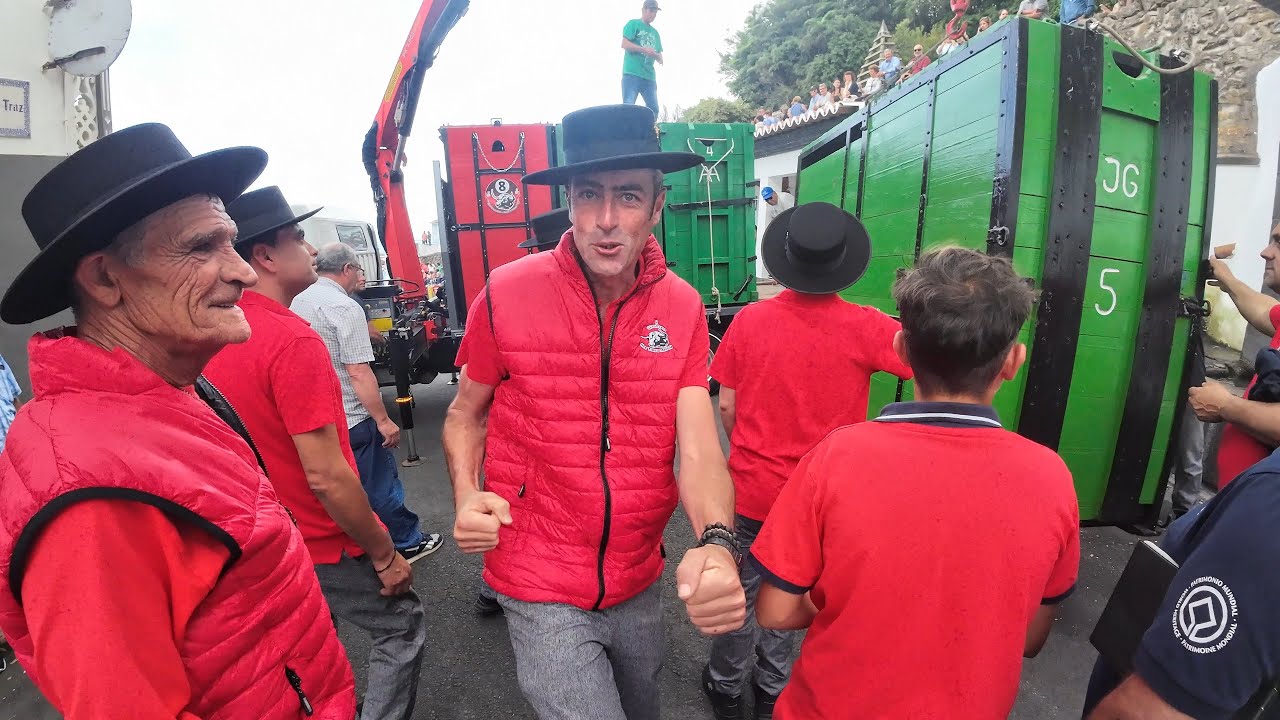 Quatro ganaderos na Fonte Ribeirinha