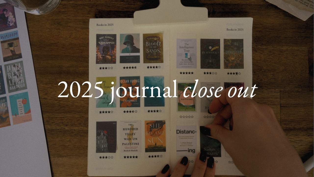 2025 journal close out | favourite books read
