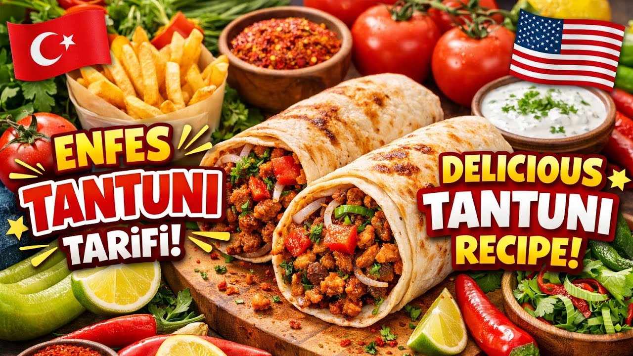 TURKISH STREET FOOD TANTUNI 🌯 | Easy & Juicy Homemade Recipe!