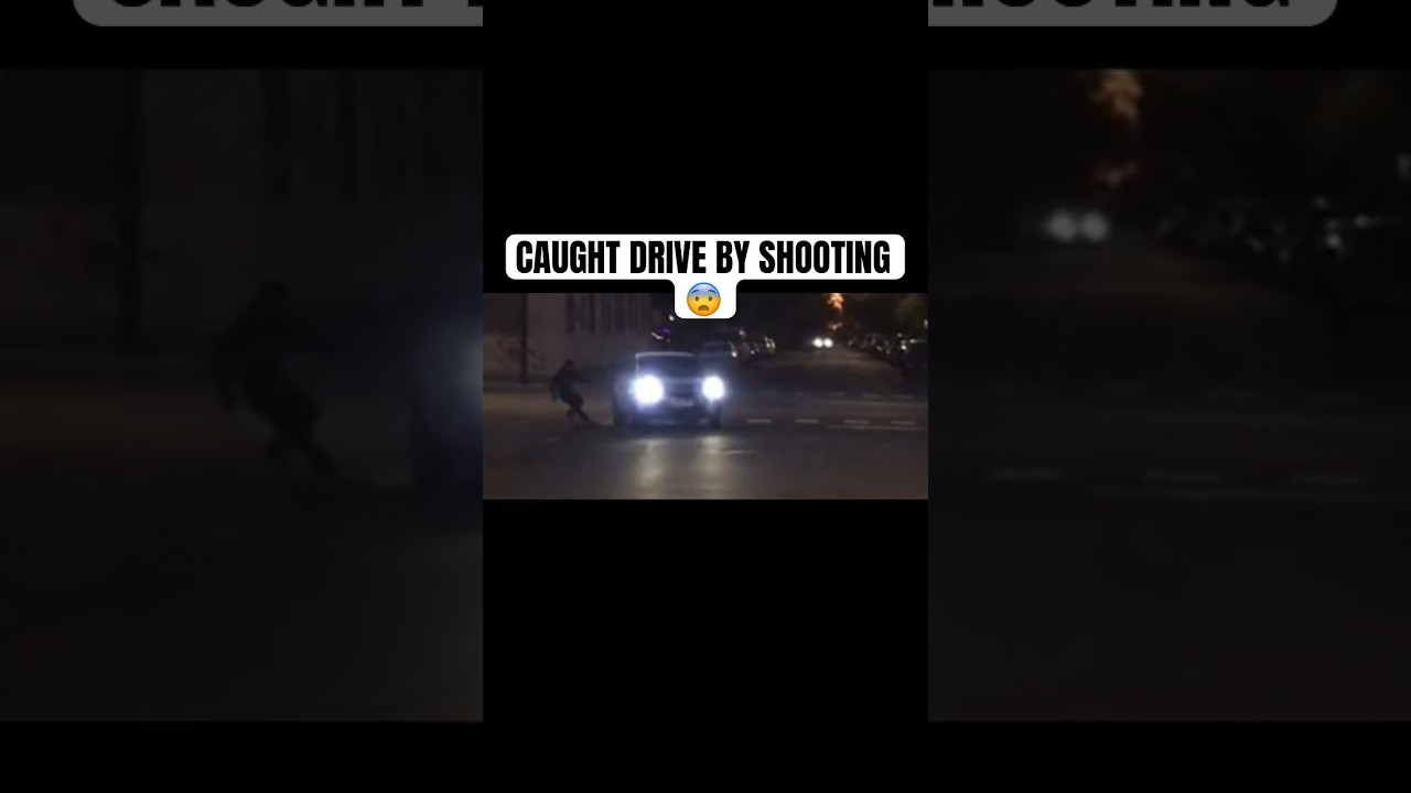 Dashcam Catches Drive-by Shooting  😨 #violenceprevention #crime #gangmembers