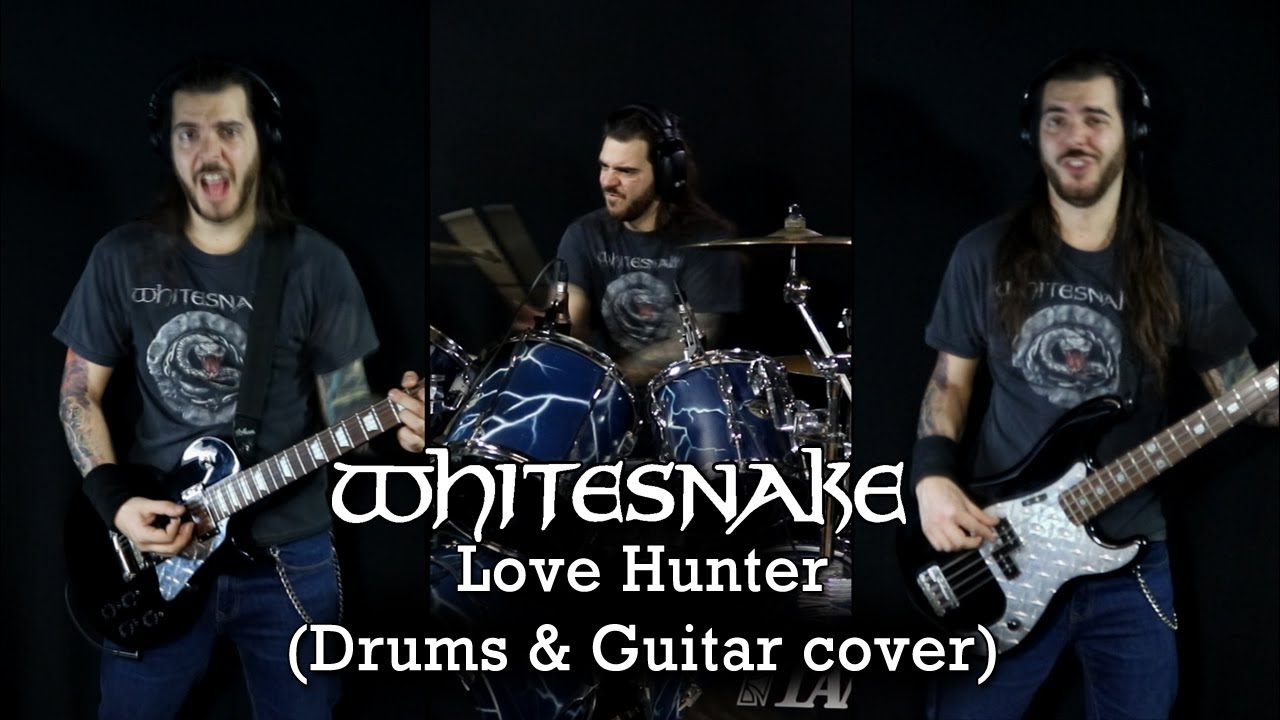Whitesnake - Love Hunter (Drums, Bass & Guitar cover)