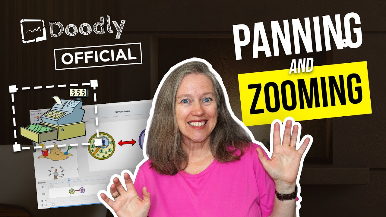 Как панорамировать, масштабировать и менять ракурс камеры в Doodly | Уроки по Doodly