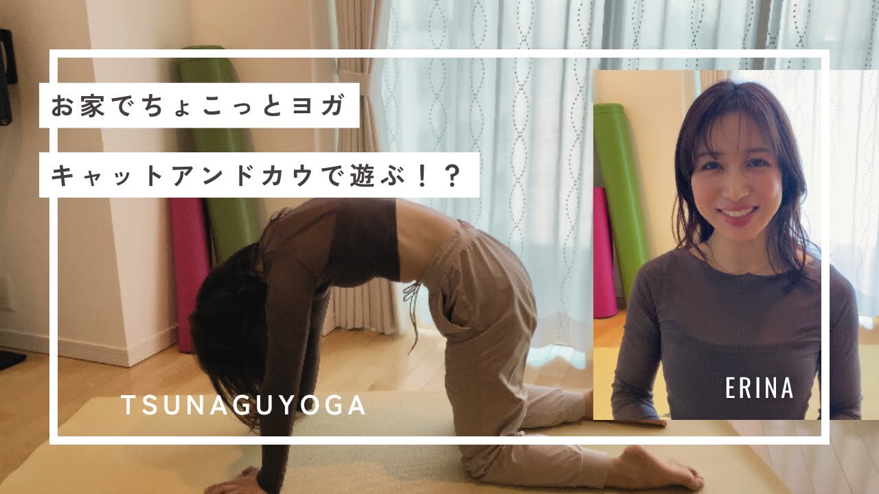 忙しい毎日でも自分に戻る時間を！お家でヨガしよう　vol.1 〜キャットアンドカウで遊ぶ〜