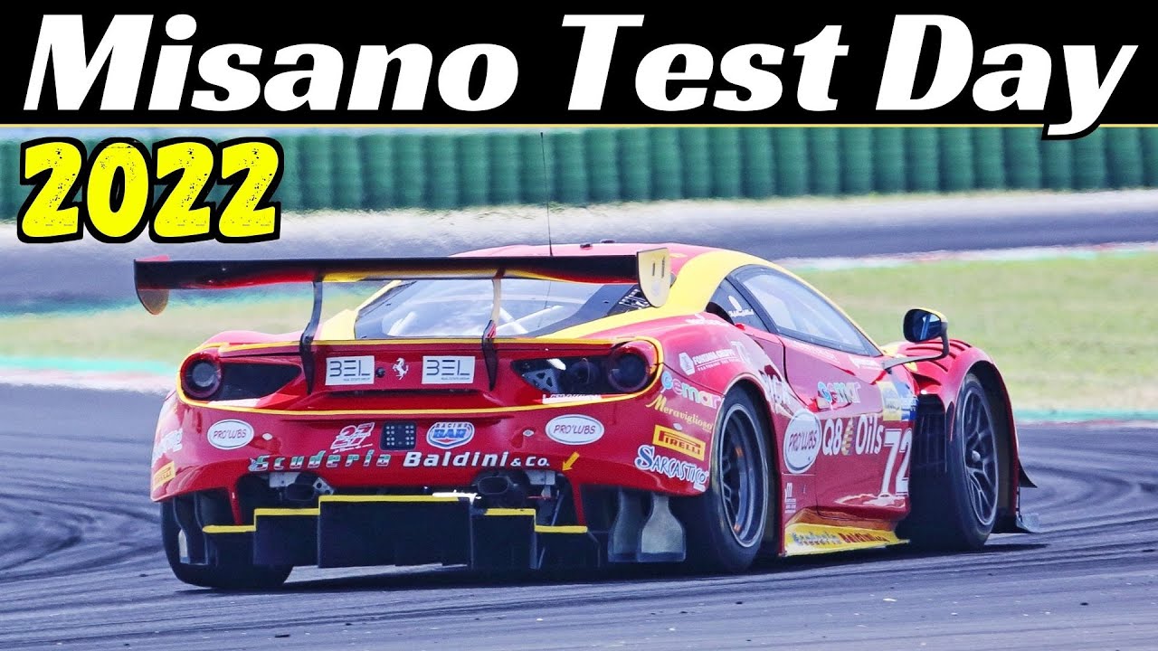Kateyama Test Days at Misano Circuit, May 2022 - 488 GT3 Evo, 997 GT2 RSR, BMW M4 GT3, AMG GT3, etc