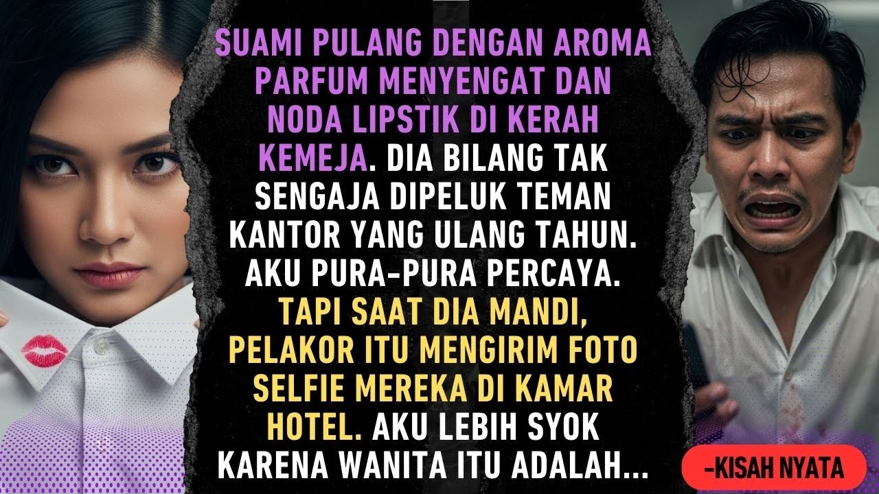 SUAMI PULANG DENGAN NODA LIPSTIK… AKU PURA-PURA PERCAYA SAMPAI FOTO ITU MASUK