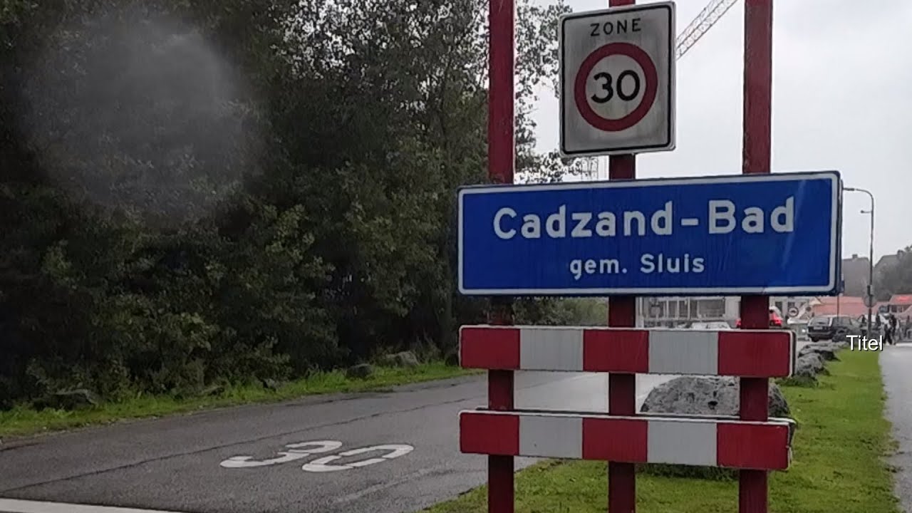 Arrival in Cadzand Bad province Zeeland Netherlands