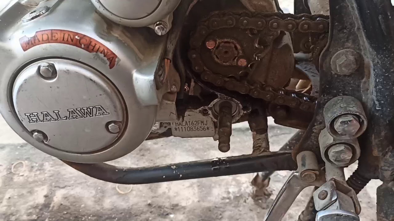 تركيب استك  الساعة الغيار و تركيب اولسيه عمود الفتيس لي للموتوسيكل الحلقه (264)