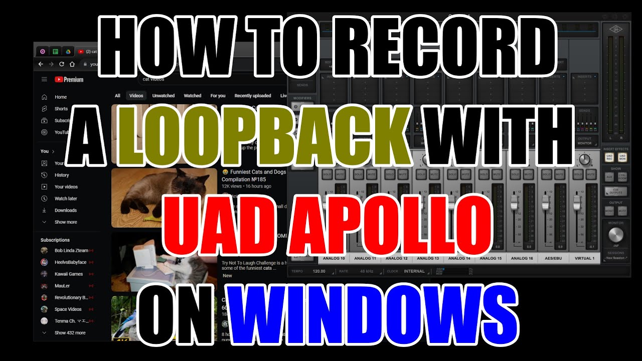 How to record a LOOPBACK with UAD Virtual Channels on Windows