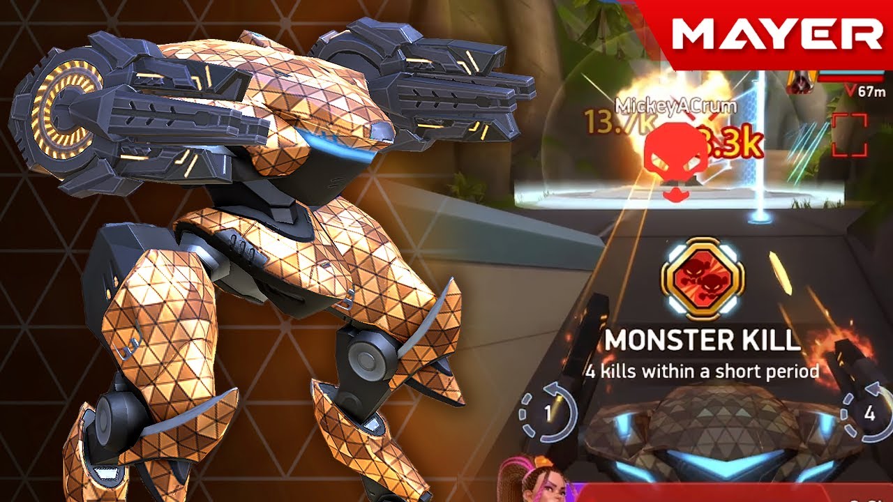New Disc Launcher 16 First Try Full Maxed | Mech Arena