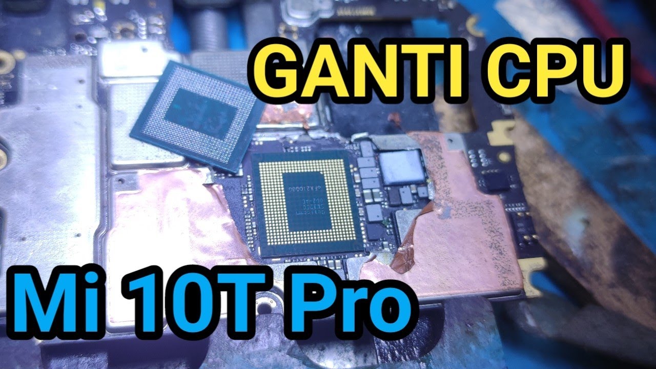 cara ganti cpu mi 10t pro || how to replace new cpu mi 10t pro