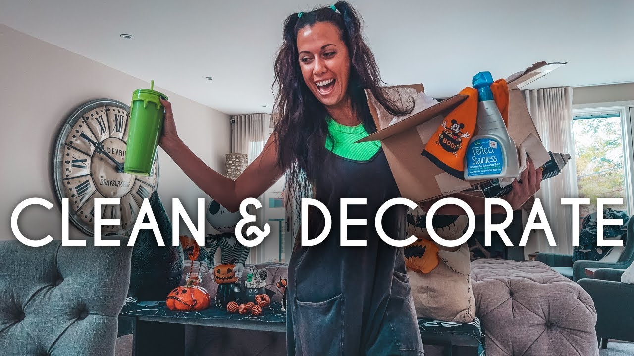 Decorate & Clean With Me | Haunted Mansion Mantel