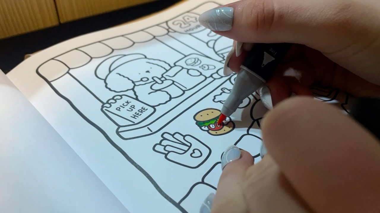 Relaxing Colouring With Markers | Timelapse & some Lofi ASMR