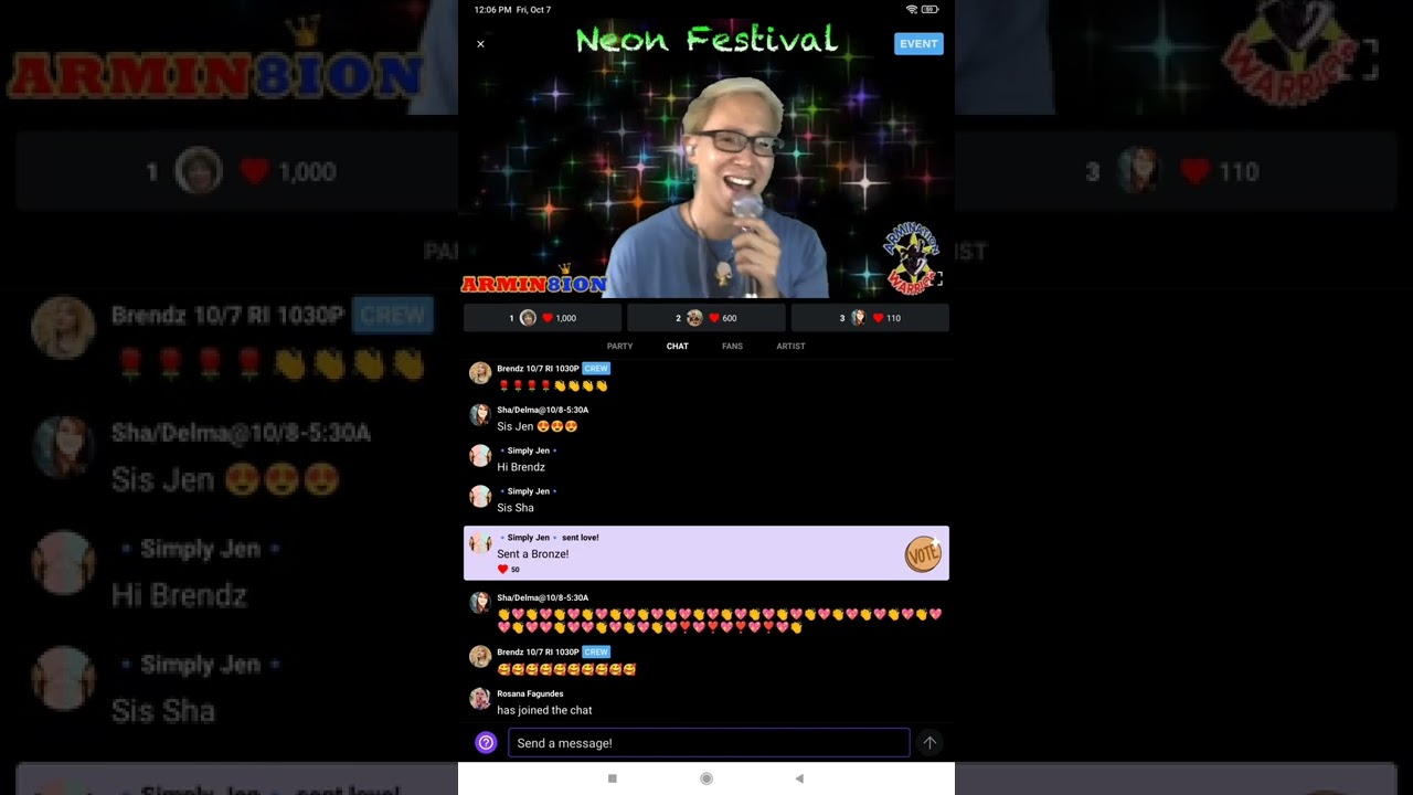 NEON FESTIVAL SHOWCASE AT SESSIONS LIVE OCTOBER 7,2022