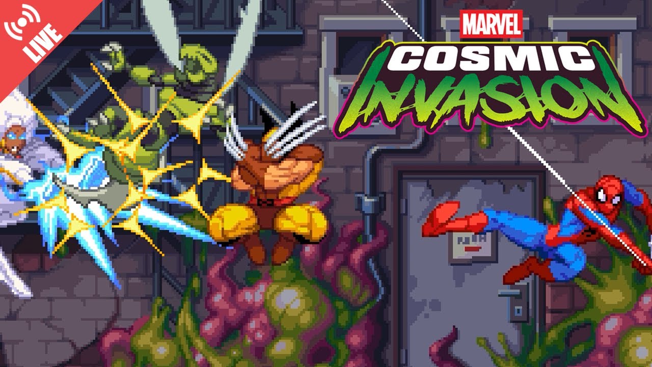 Marvel Cosmic Invasion Full Playthrough Live w/4 Players (Commentary)