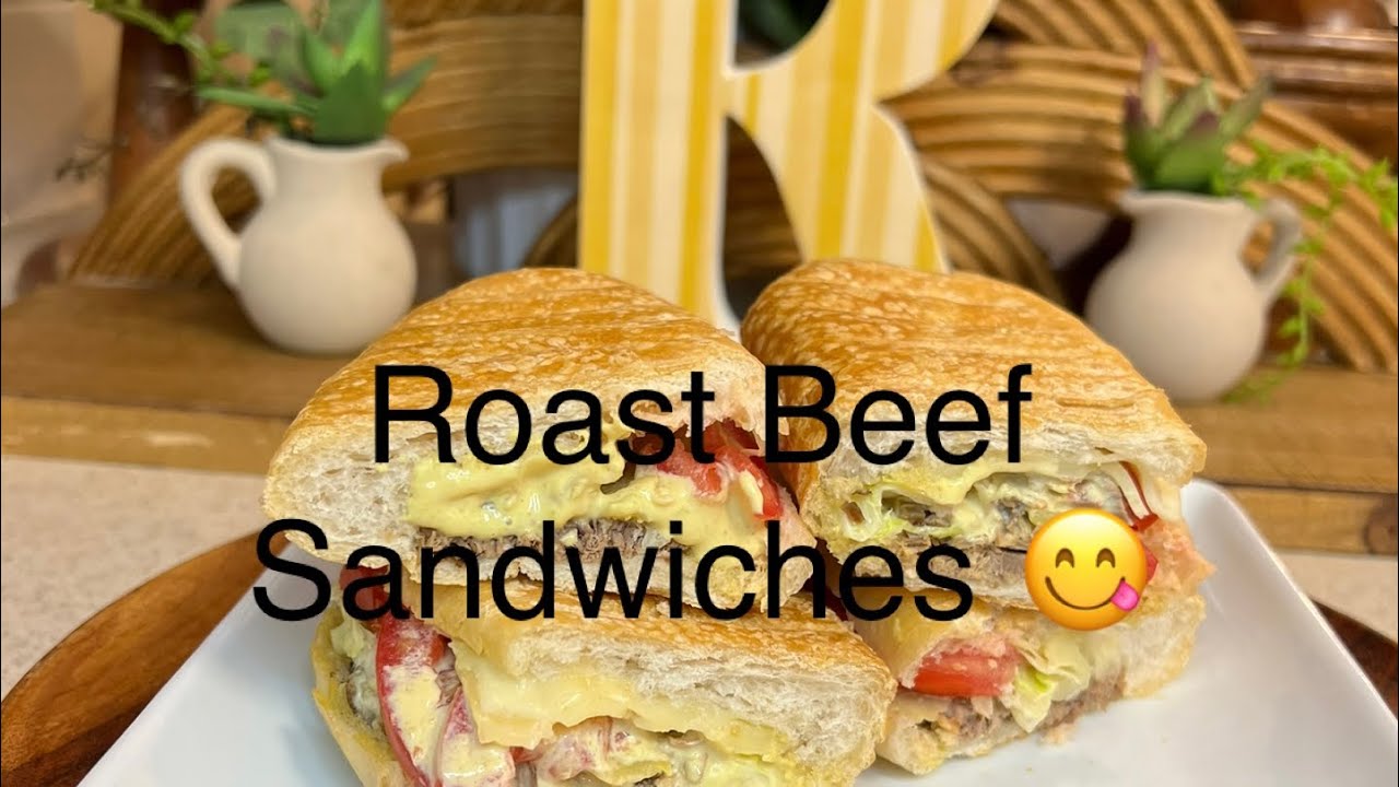 Roast Beef Sandwiches with “R” Sauce 😋سندويشات روستو  بخلطه صوص مميزه واكثر من رائعه