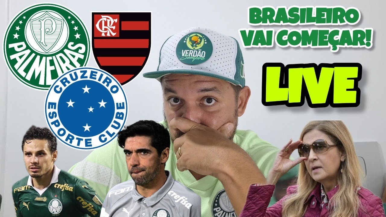 LIVE! BRASILEIRO VAI COMEÇAR. COMO ESTAMOS? ELENCO É O SUFICIENTE? SAÍDAS MAIS DUAS OU 3!