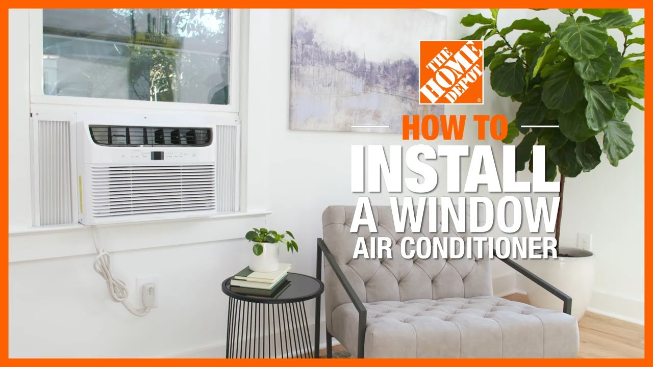 Как установить оконный кондиционер | The Home Depot