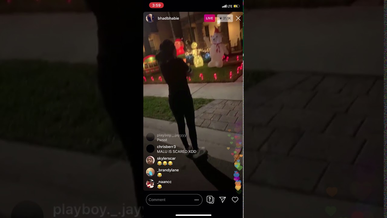BHAD BHABIE PULLS UP TO MALU'S HOUSE TO FIGHT ON INSTAGRAM LIVE PT2 12-6-19