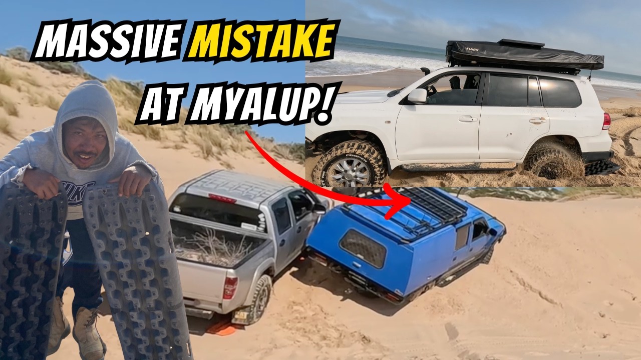 Хаос на 4WD на пляже Мьялуп | Болота, спасение, дюны и барбекю = веселье и приключения на 4WD