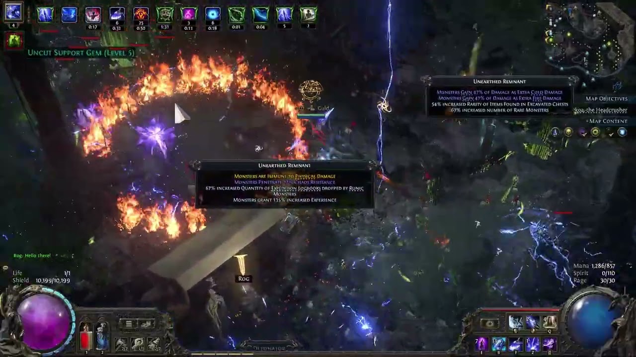 [POE2] Ice strike amazon_Riverside(Abyss map)