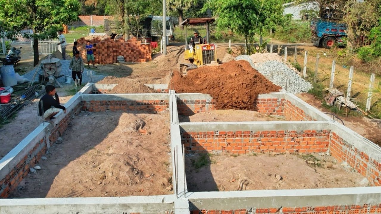 Clearing soil to bury ground between the squares is 6×15. To Building the Dream Home. 