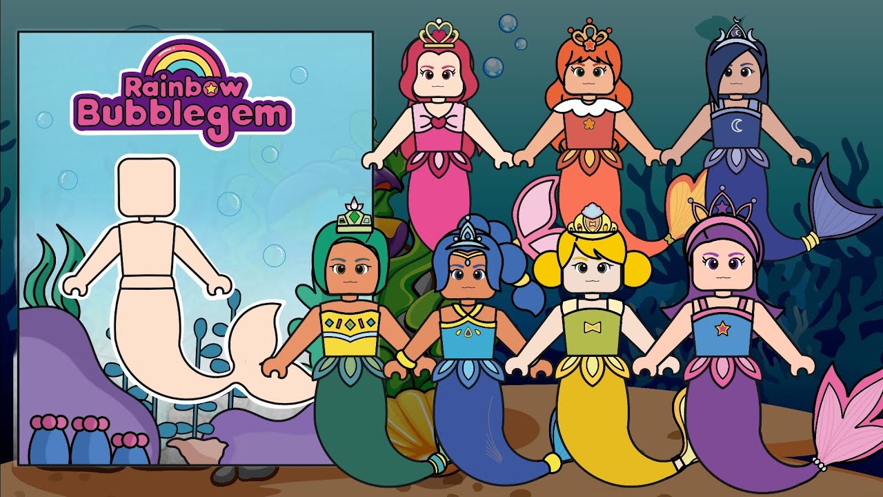 Blind Bag Rainbow Bubblegem X Roblox - Paper Doll Rainbow Bubblegem #roblox #paperdoll #paperdiy