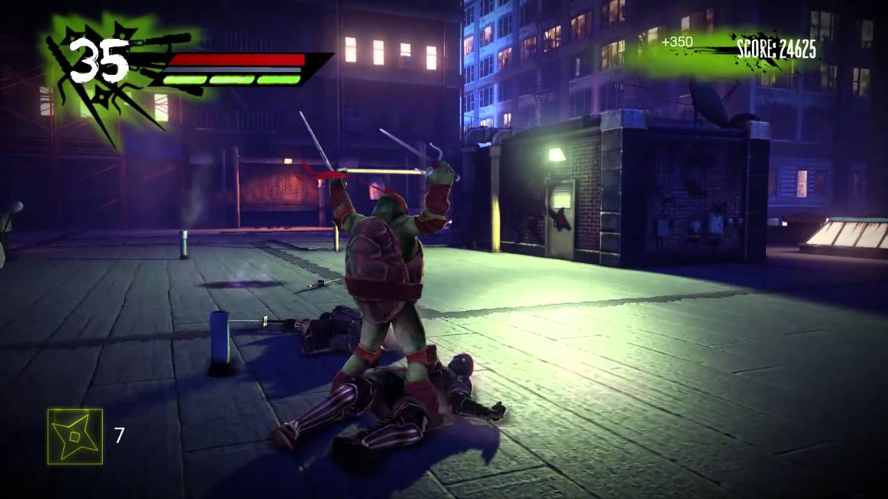 TMNT : OOTS - Rooftop Challenge Mode - Raphael