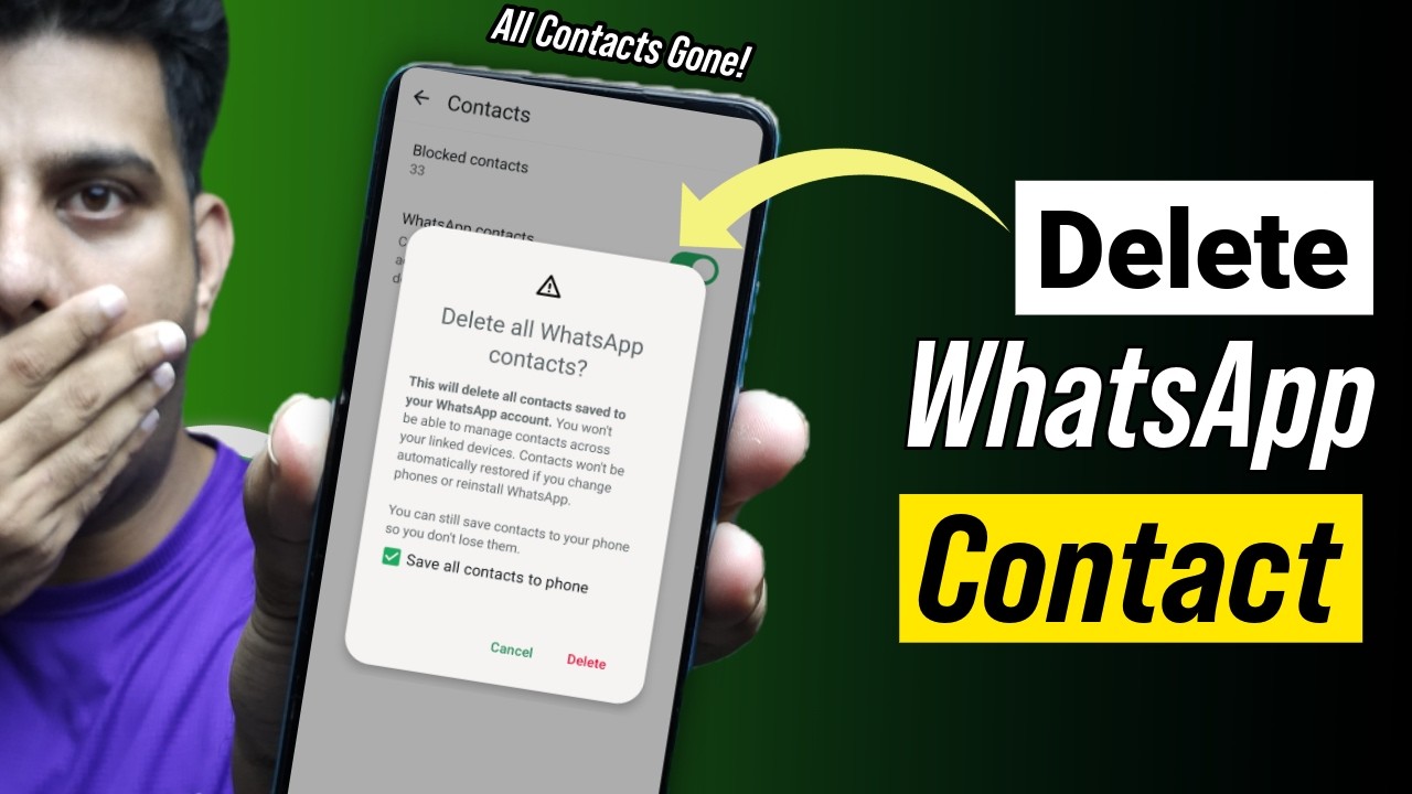 [100% Working] How to Delete Contact Number from Whatsapp