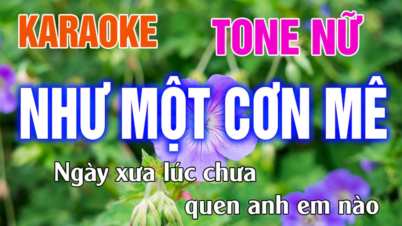 Như Một Cơn Mê Karaoke Tone Nữ Nhạc Sống l Phối Hay Dễ Hát l Thế Khang Organ