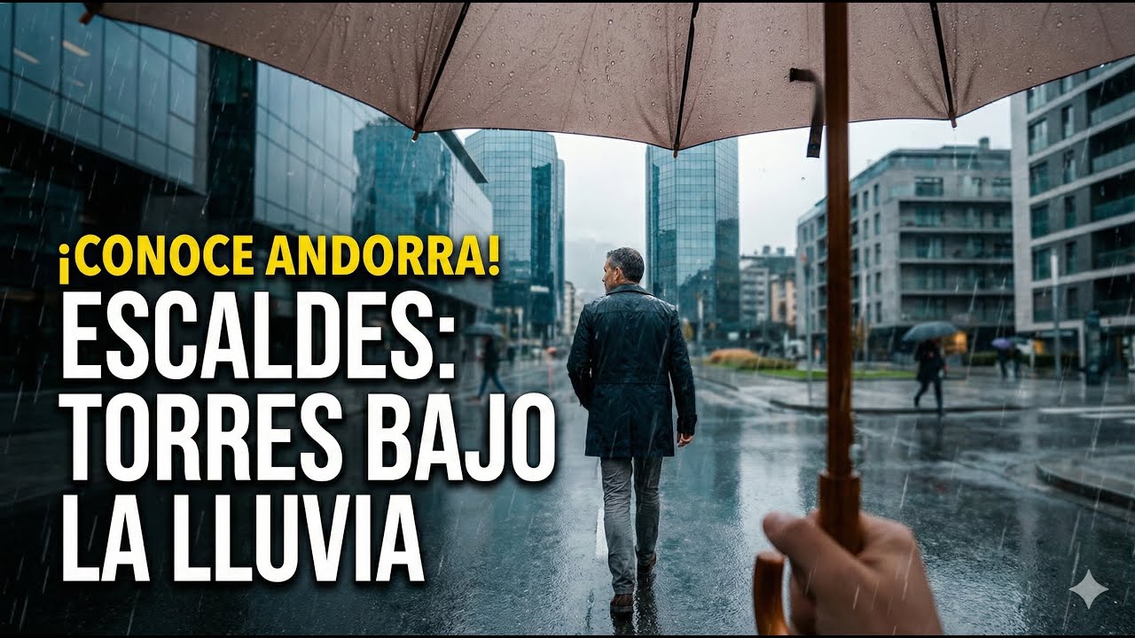 🇦🇩 ¿Cómo es ANDORRA bajo la LLUVIA? 🌧️ Paseo por las NUEVAS Torres de Escaldes-Engordany