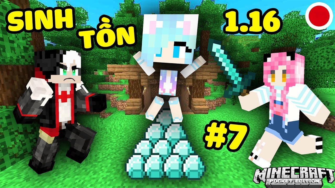 REDHOOD VÀ MỀU THỬ THÁCH SINH TỒN TRONG MINECRAFT 1.15 TẬP 7:MỀU PHÁT HIỆN TIỂU NGỌC HACK KIM CƯƠNG