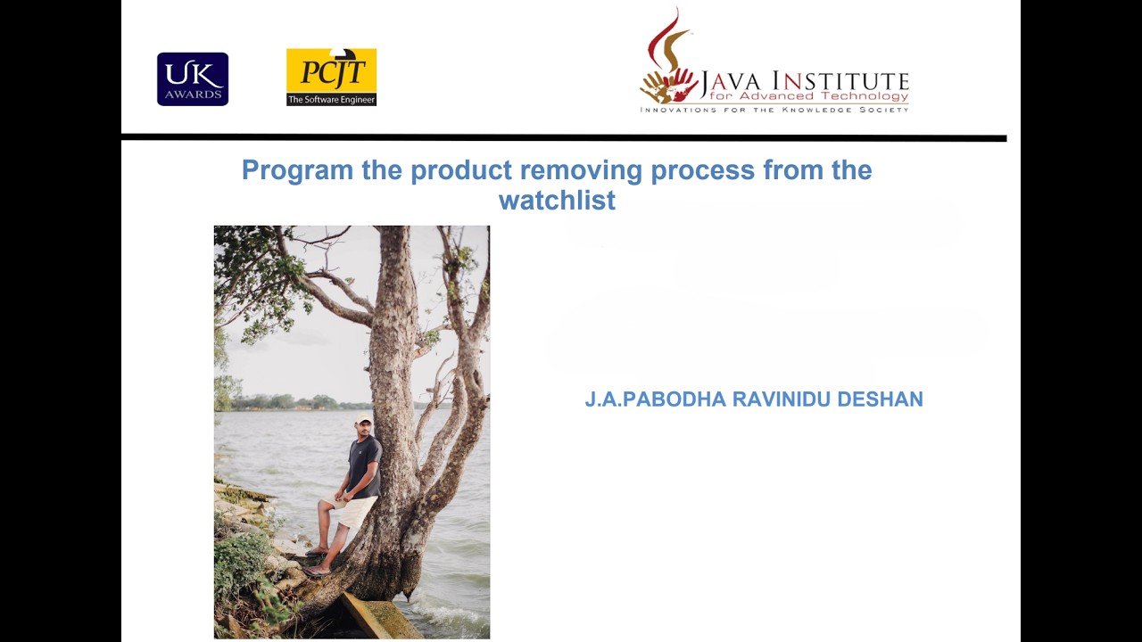 Program the product removing process from the watchlist
