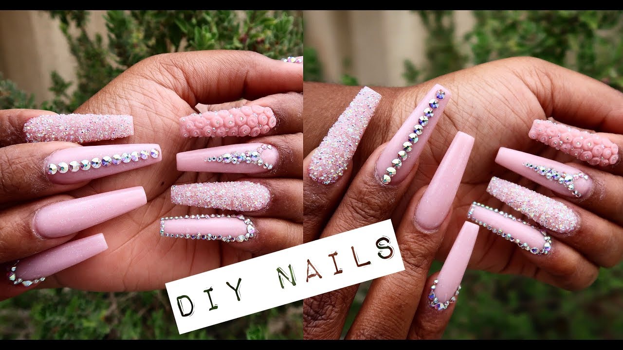 HOW TO DO NAILS AT HOME | ACRYLIC NAILS