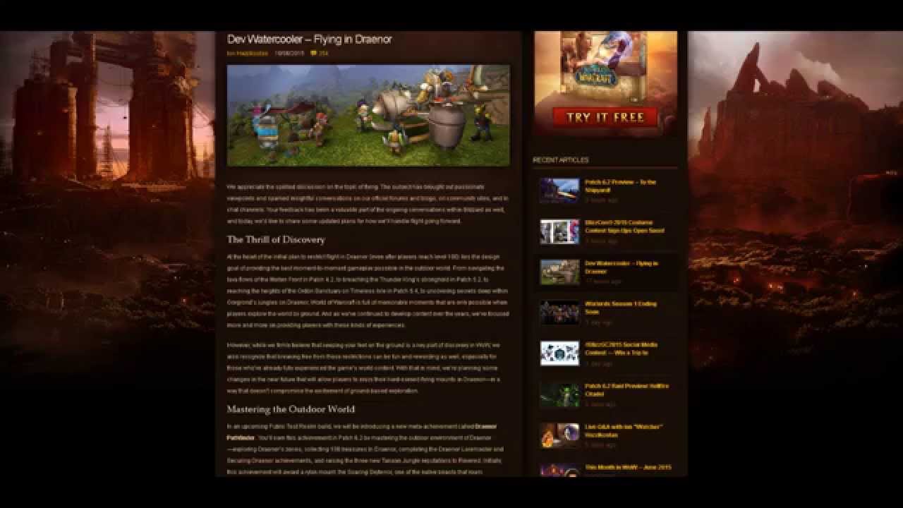 World of Warcraft - Flying In 6.2.x !