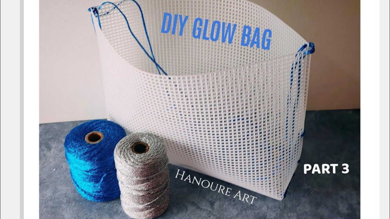 DIY  PLASTIC CANVAS LUXURY LARGE BAG TUTORIAL  - PART 3