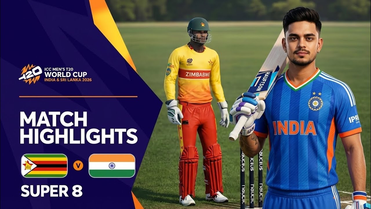 IND🇮🇳 vs ZIM🇿🇼 | T20 WC 2026🏆 | Super 8🏏 | Real Cricket™