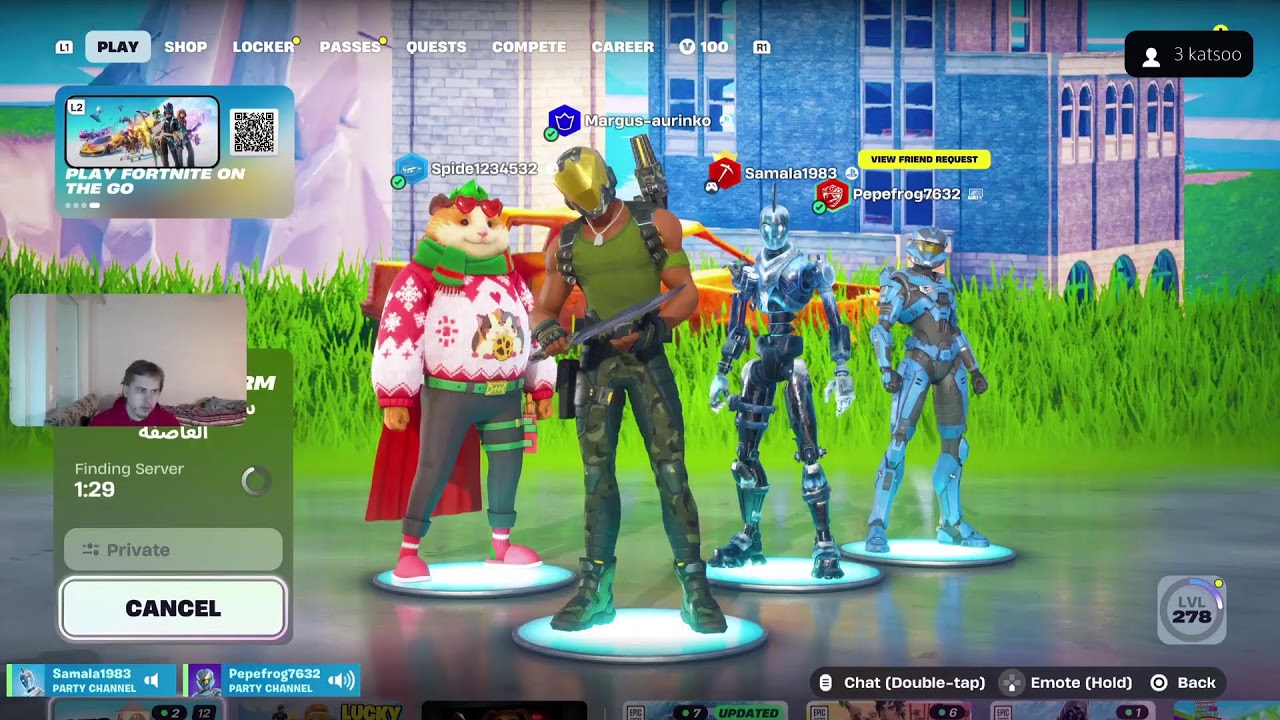 Fortnite 70 tilaajaa 👍💯🔥 live stream