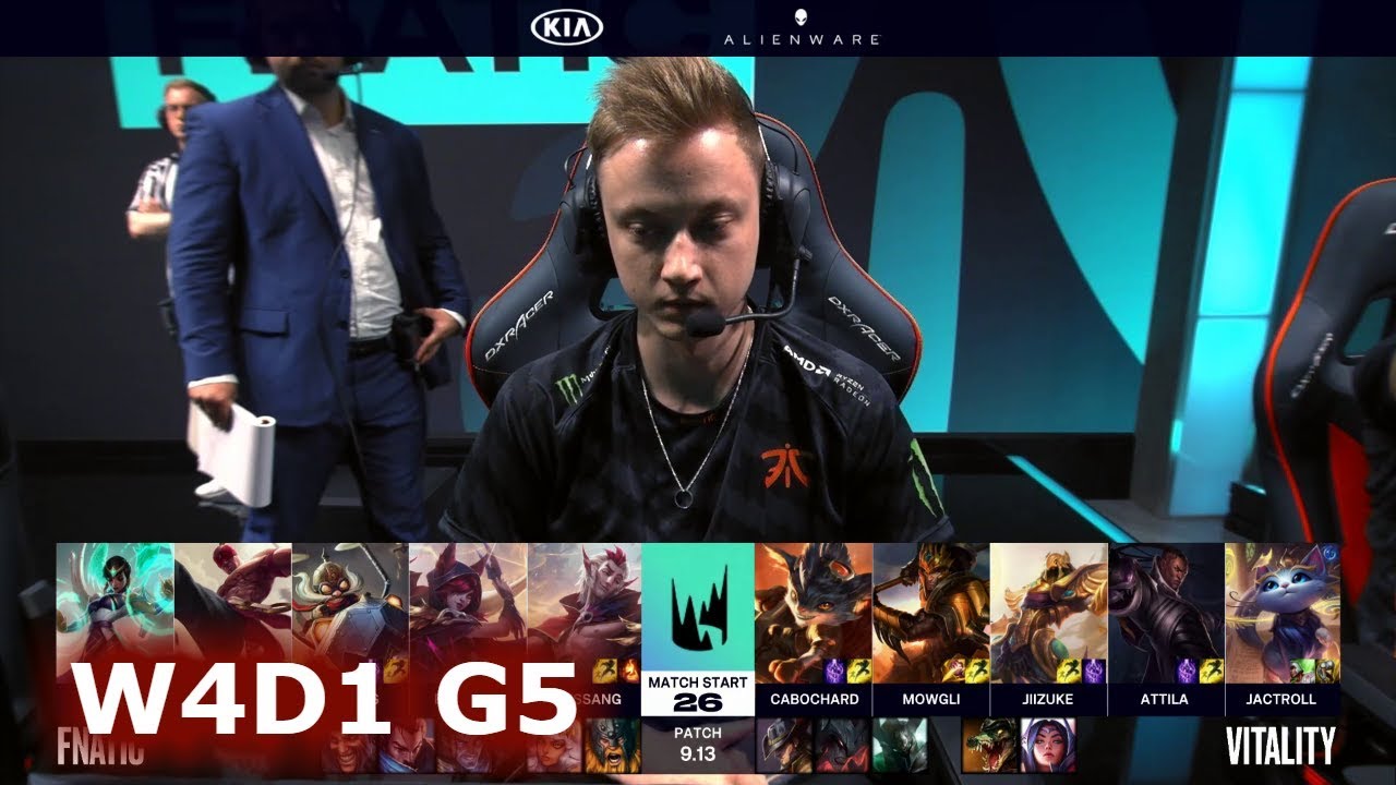 Fnatic vs Vitality | Week 4 Day 1 S9 LEC Summer 2019 | FNC vs VIT W4D1