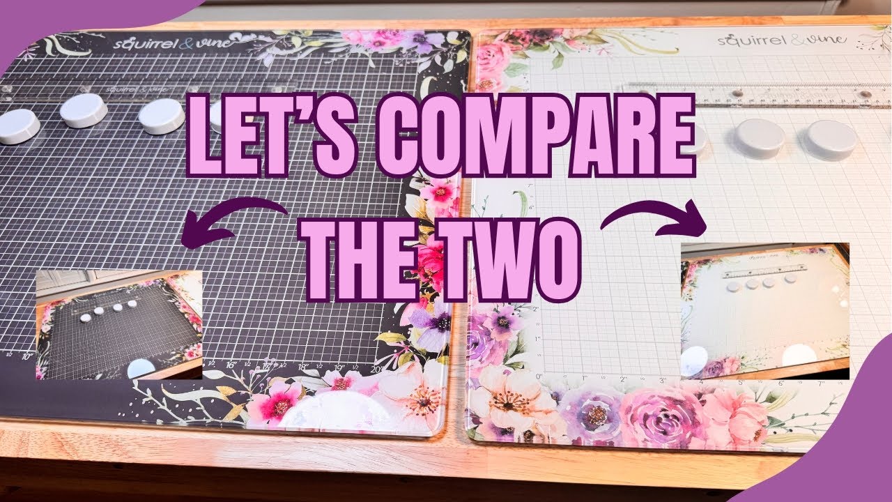 Comparison of the Black & White LDRS Creative Glass Mats | Squirrel & Vine