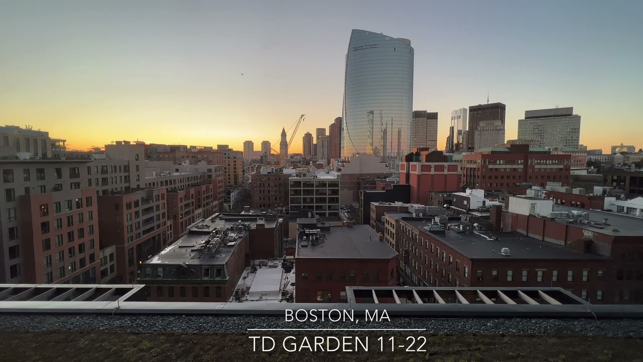 Boston Massachusettes - Timelapse - View from Boston Garden