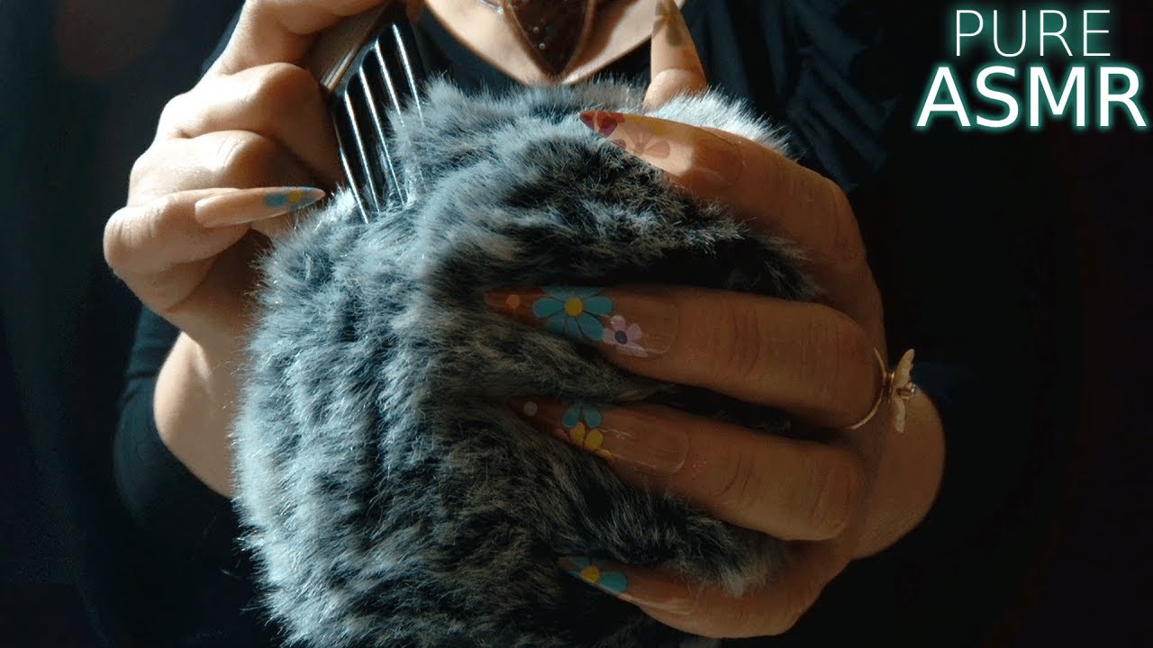 Rough ASMR | Scratching, Combing, Plucking and Searching on the Fluffy Cover | Slow & Fast Paced