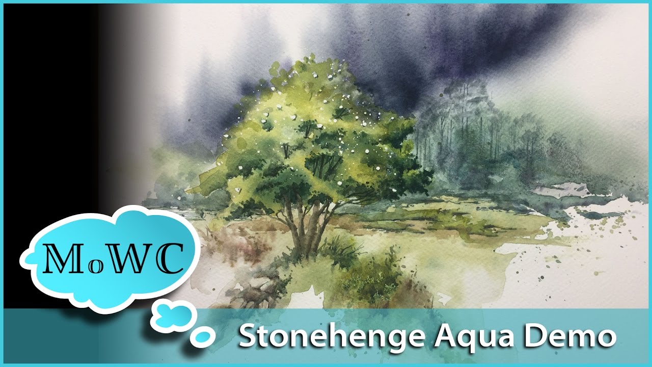 Обзор и демонстрация акварельной бумаги Stonehenge Aqua
