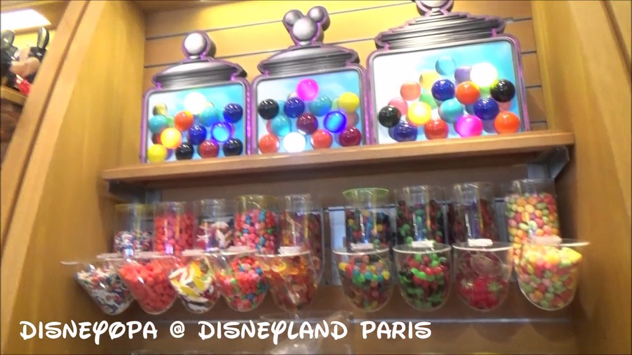 Disneyland Paris Disney Store Candy Corner Shop walkthrough 2017 DisneyOpa