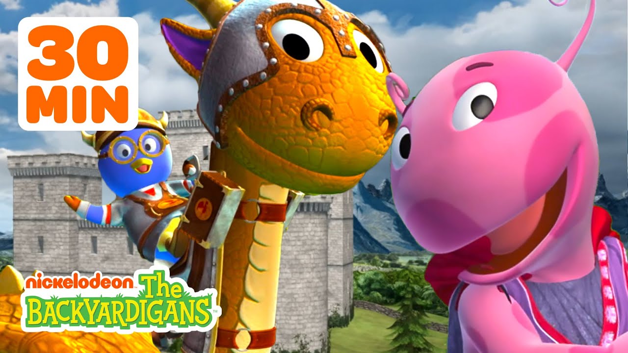Pablo & Uniqua Ride Dragons! + MORE Imaginary Adventures | 30 Minute Compilation | The Backyardigans