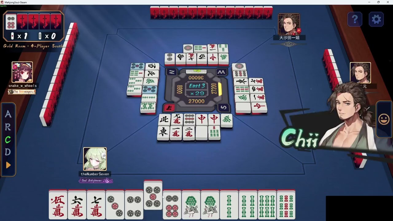 Mahjong Soul Live Commentary #8 (Gold Room)