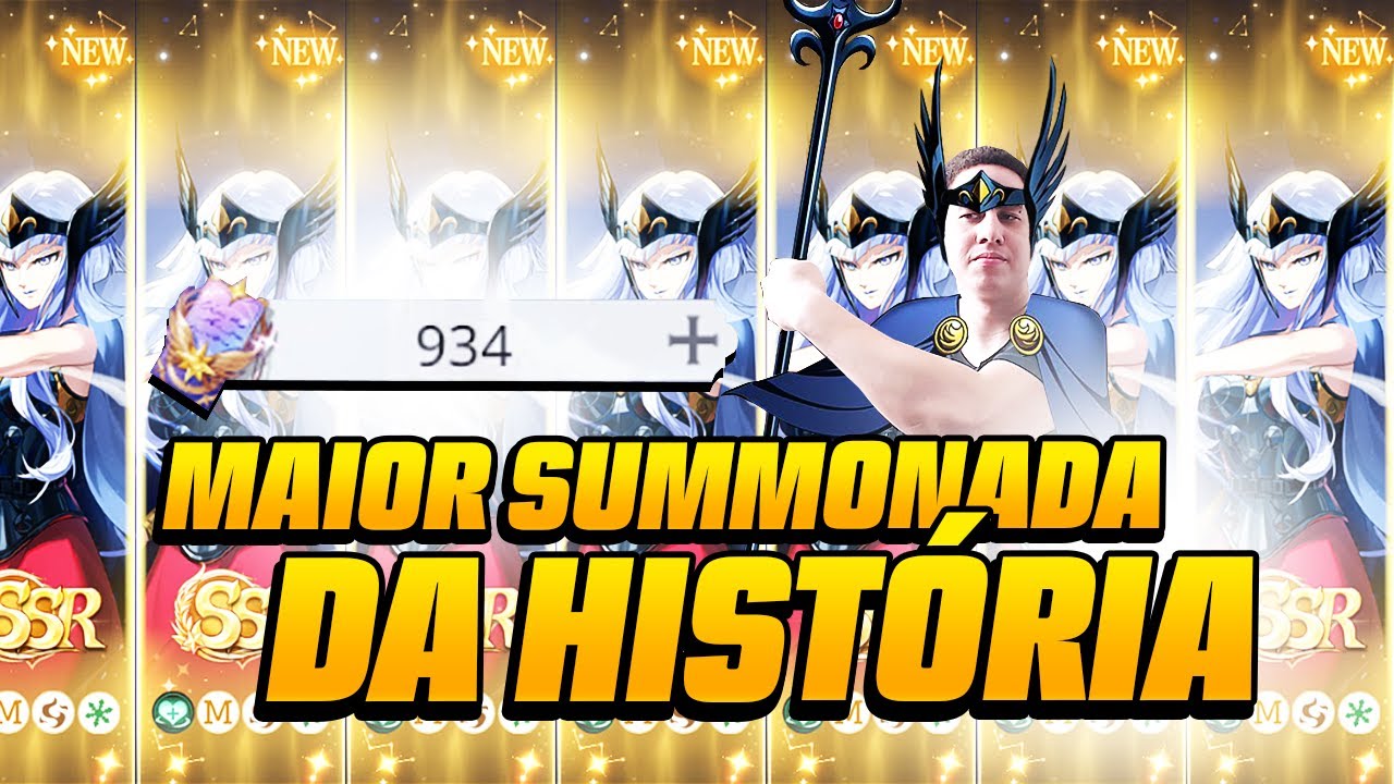 MAIS UM 7 ESTRELAS: HILDA LEVOU 900+ SUMMONS | Saint Seiya EX