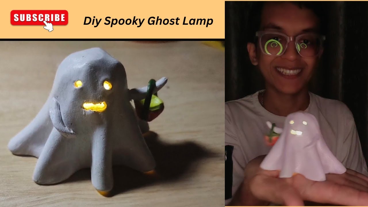 🎃 Spooky DIY Ghost Lamp | Easy & Fun Halloween Decoration Ideas 😀💡