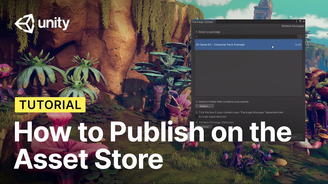 Как опубликовать в Unity Asset Store