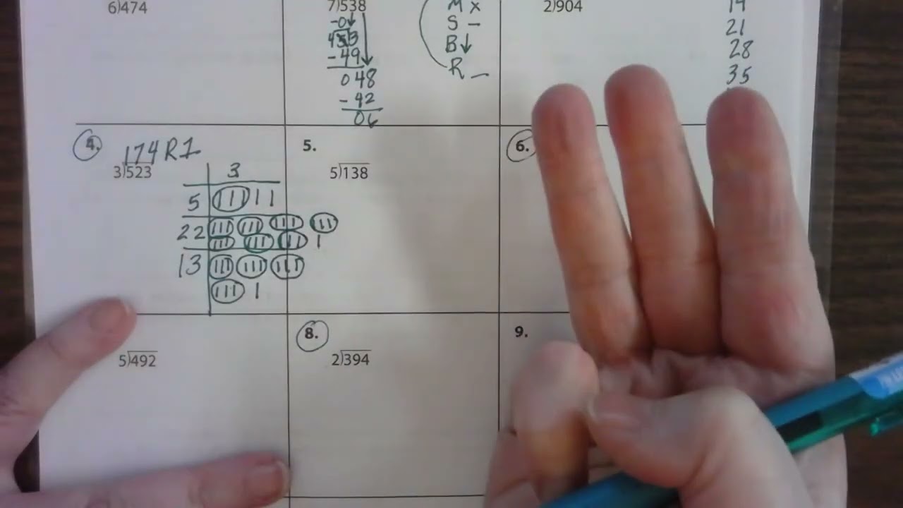 Long Division Homework 5.10 page 75
